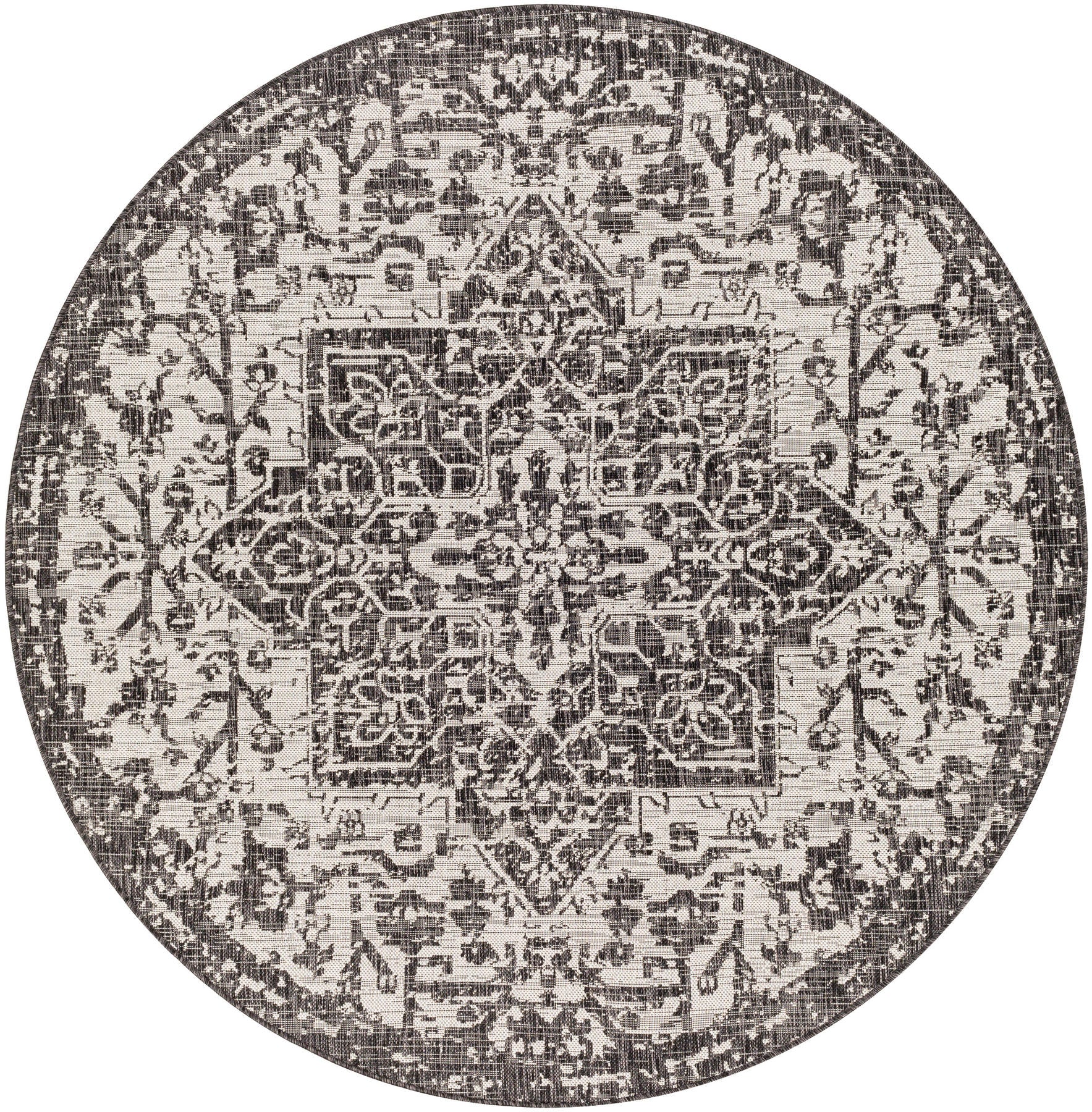 Surya Eagean Eag-2379 Black, Charcoal, Light Beige Area Rug