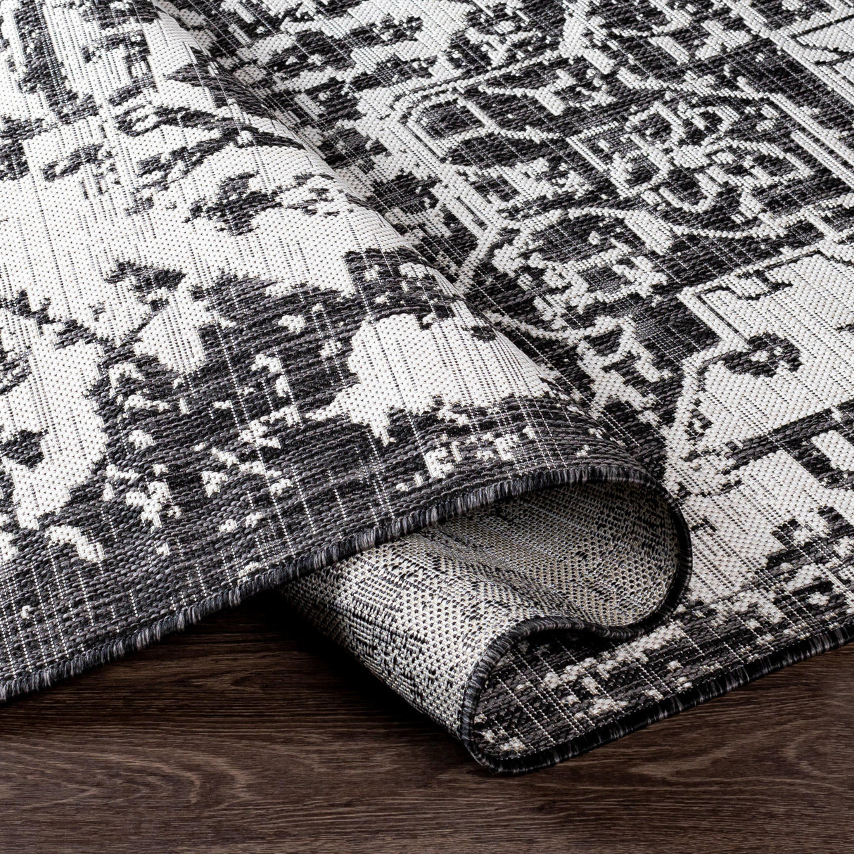 Surya Eagean Eag-2379 Black, Charcoal, Light Beige Rugs.