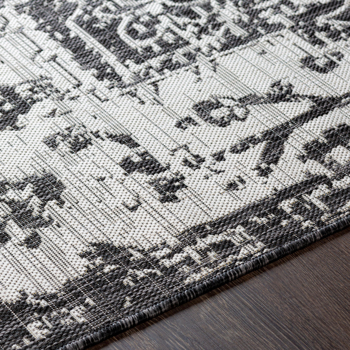 Surya Eagean Eag-2379 Black, Charcoal, Light Beige Rugs.