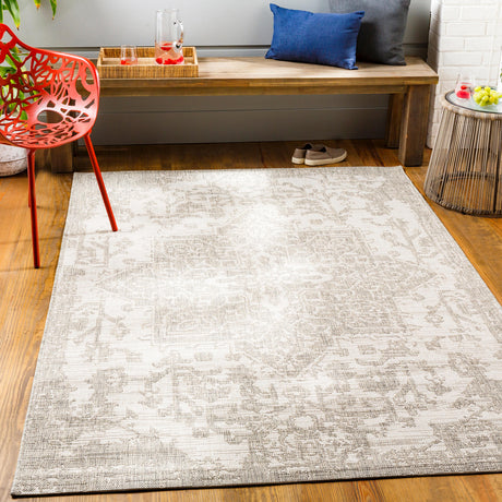 Surya Eagean Eag-2380 Gray, Oatmeal, Light Beige Rugs.