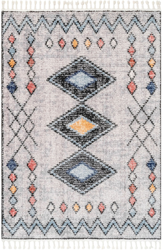 Nuloom Chetan Totemic Beacon Nch2170B Light Gray Area Rug