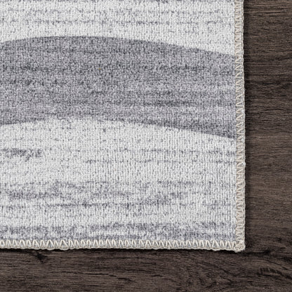 AreaRugs.com Wavaj Nwa1103A Light Gray Area Rug