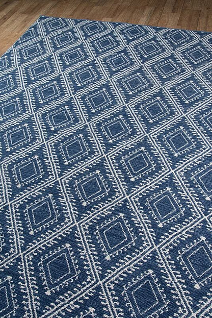 Momeni Erin Gates Easton Pleasant Eas-1 Navy Geometric Area Rug