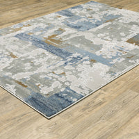 Oriental Weavers Sphinx Easton 4518X Grey/ Blue Area Rug