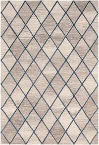 Surya Eaton Eat-2301 Taupe, Dark Brown, Beige, Navy Geometric Area Rug