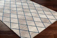 Surya Eaton Eat-2301 Taupe, Dark Brown, Beige, Navy Geometric Area Rug