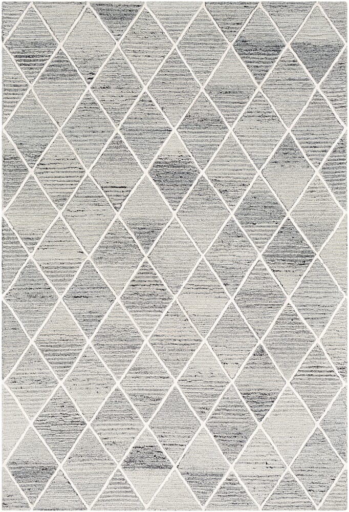 Surya Eaton Eat-2302 Light Gray, Medium Gray, Black Rugs.