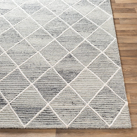 Surya Eaton Eat-2302 Light Gray, Medium Gray, Black Rugs.