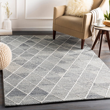 Surya Eaton Eat-2302 Light Gray, Medium Gray, Black Rugs.