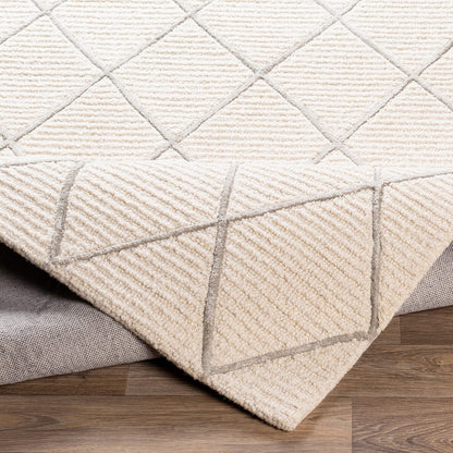 Surya Eaton Eat-2303 Cream, Taupe Geometric Area Rug