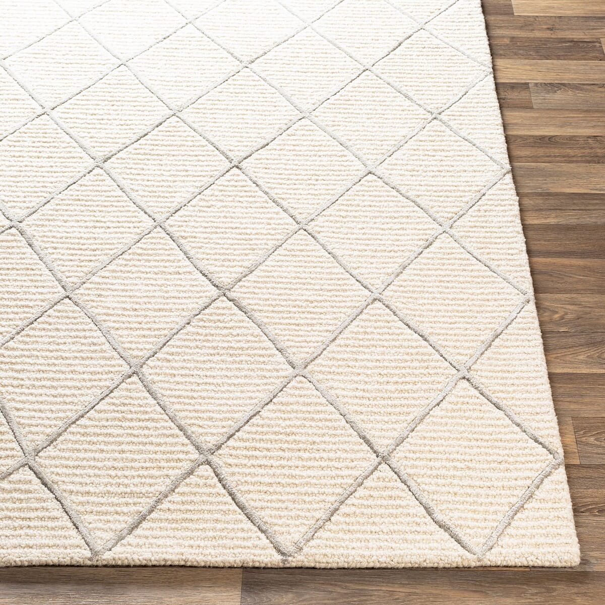 Surya Eaton Eat-2303 Cream, Taupe Geometric Area Rug