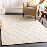 Surya Eaton Eat-2303 Cream, Taupe Geometric Area Rug