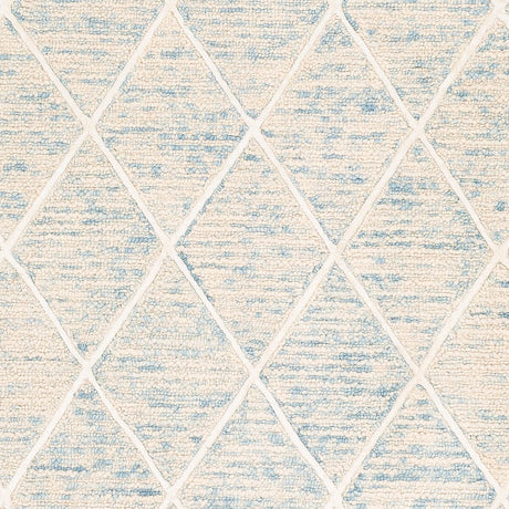 Surya Eaton Eat-2304 Ice Blue, Denim, Ivory, Cream Rugs.