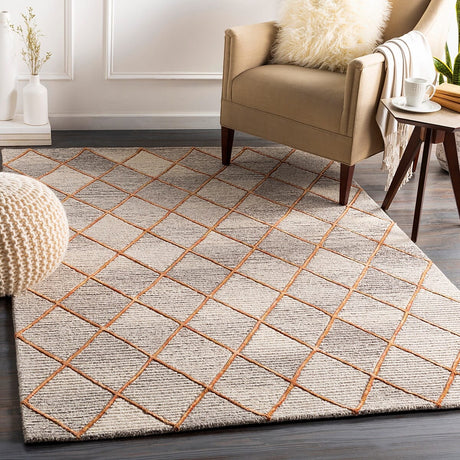 Surya Eaton Eat-2305 Dark Brown, Bright Yellow Rugs.