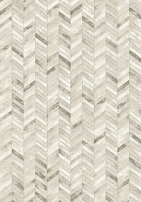 Dynamic Eclipse 63226 Silver Chevron Area Rug