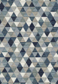 Dynamic Eclipse 63263 Blue / Multi Geometric Area Rug