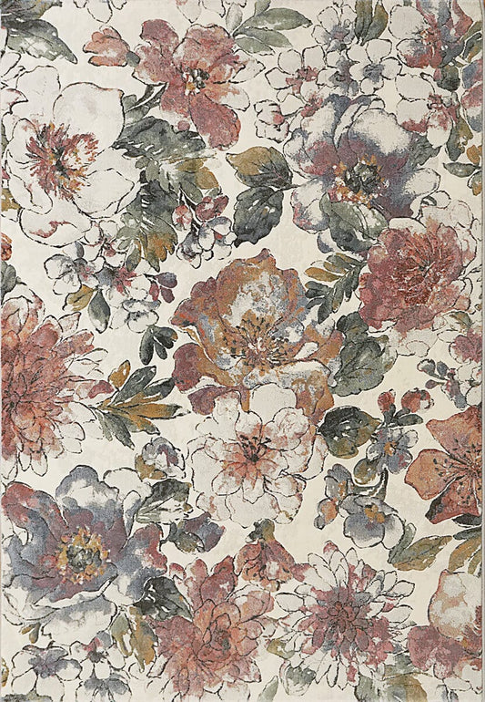 Dynamic Eclipse 63528 Beige / Multi Floral / Country Area Rug