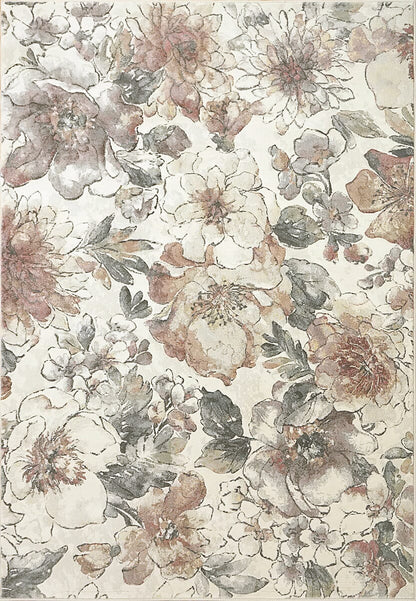Dynamic Eclipse 63528 Cream / Multi Floral / Country Area Rug