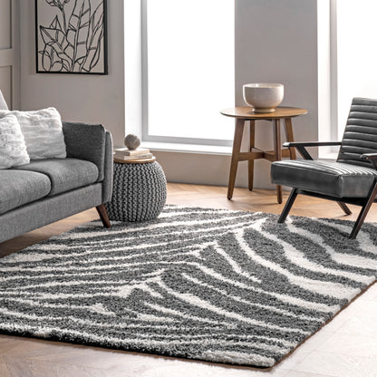 Nuloom Everlynn Zebra Nev2974A Off White Area Rug