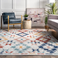 Nuloom Paula Aztec Trellis Npa2924A Beige Area Rug