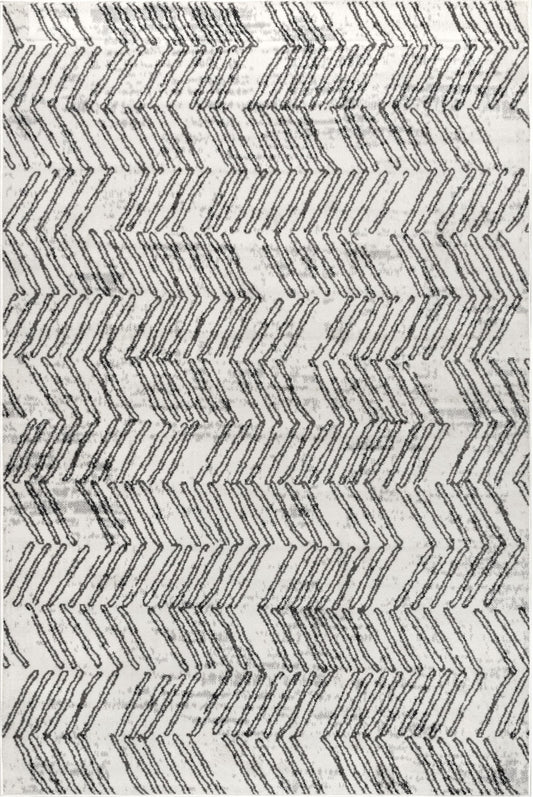 Nuloom Sloan Chevron Stripes Nsl1739A Gray Area Rug