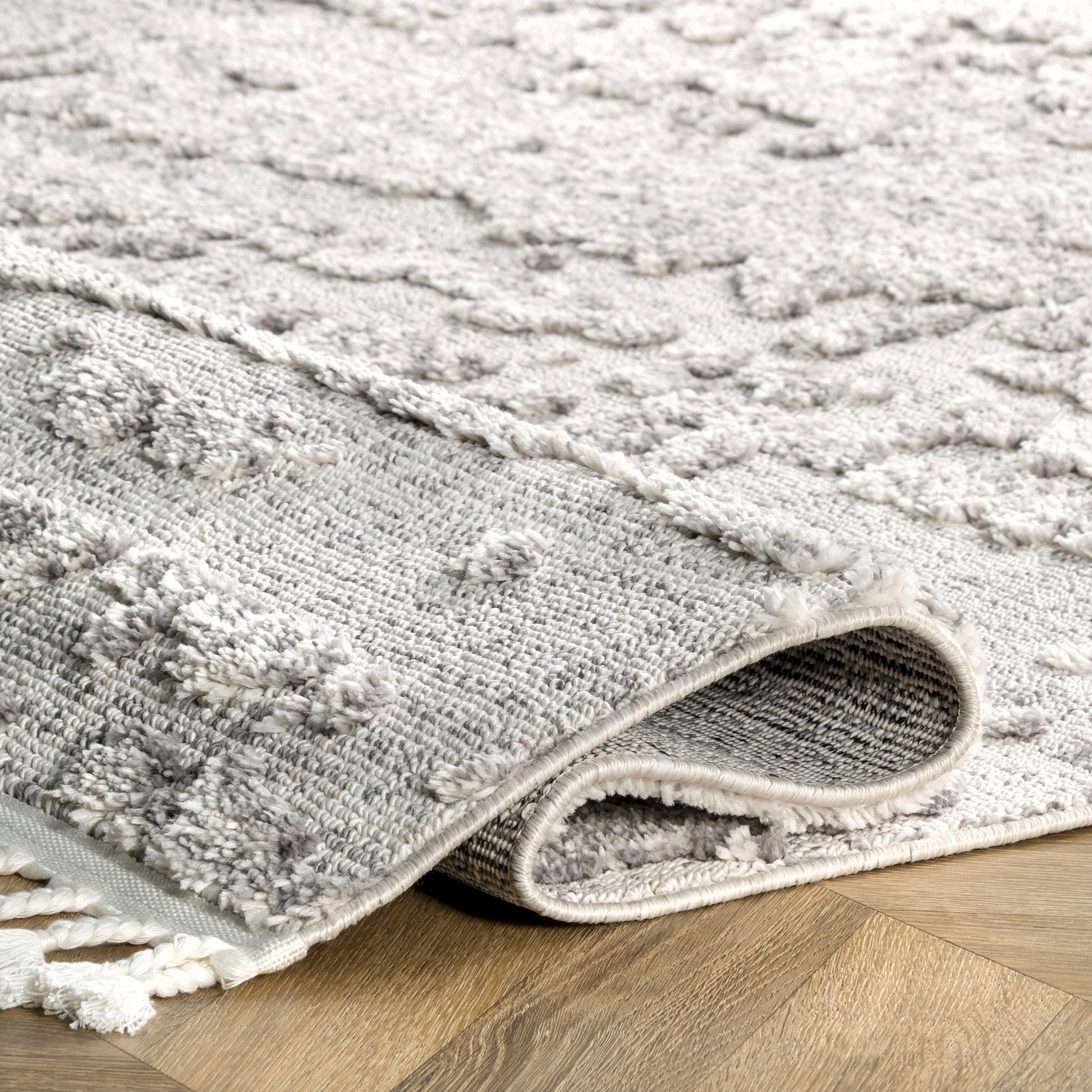 Nuloom Joan Textured Njo2340A Gray Area Rug