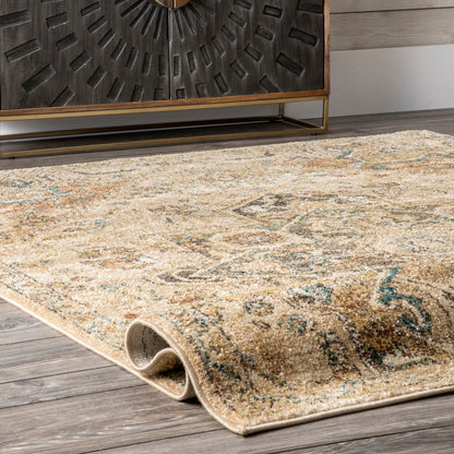 Nuloom Tabetha Tribal Nta3194D Tan Area Rug