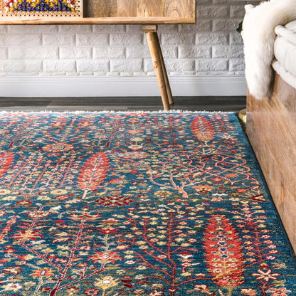 Nuloom Dasilva Tribal Nda2147A Blue Area Rug