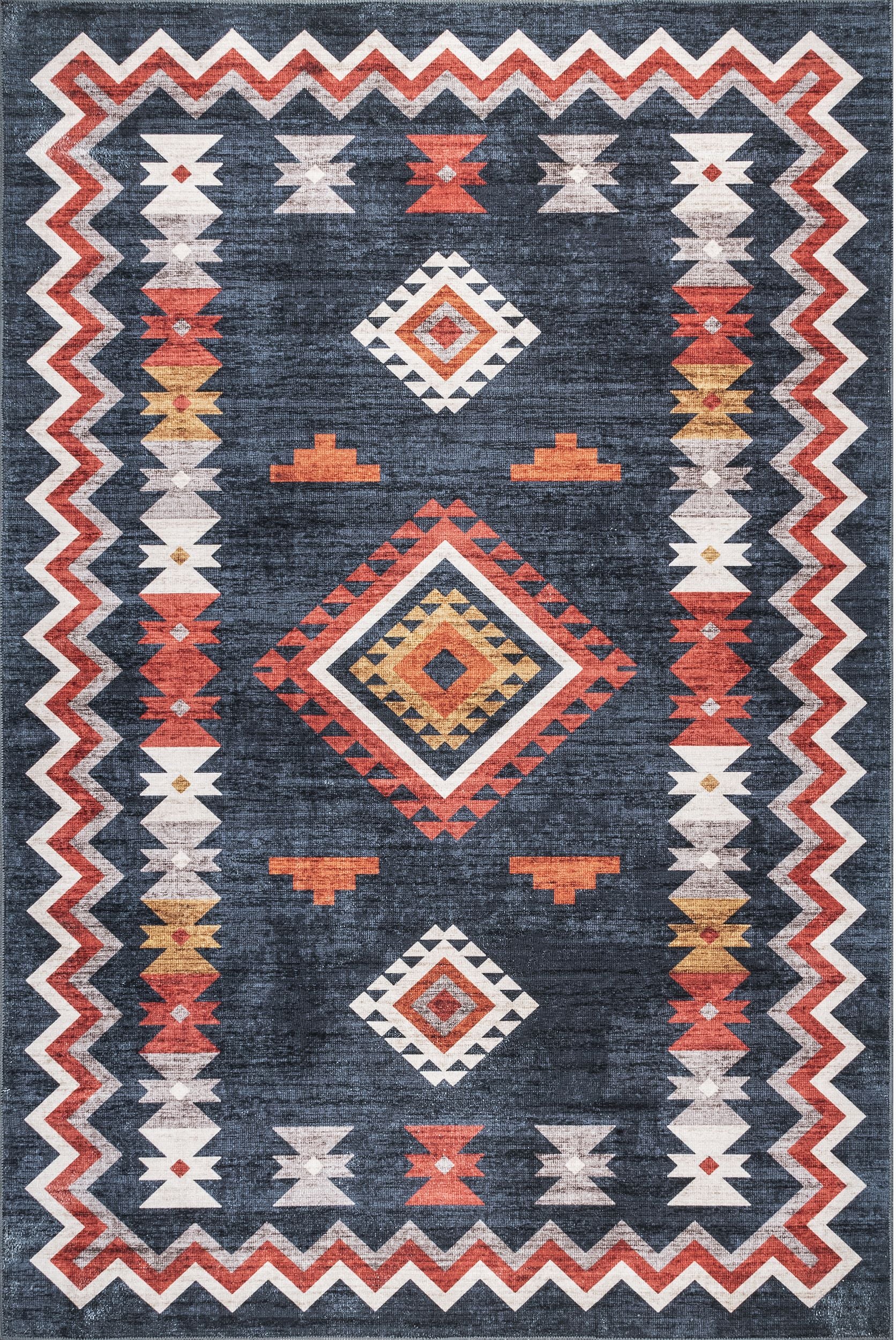 AreaRugs.com Wavaj Nwa1093C Navy Area Rug