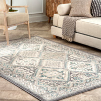 Nuloom Becca Tiled Nbe2896C Charcoal Area Rug