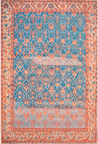 Nuloom Destiny Floral Trellis Nde2615A Blue Area Rug