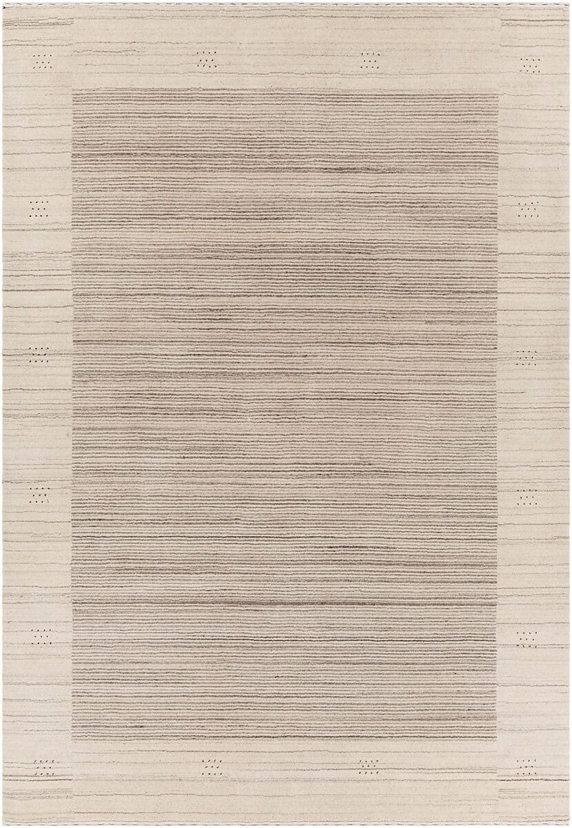 Chandra Elantra Ela-51700 Beige Bordered Area Rug