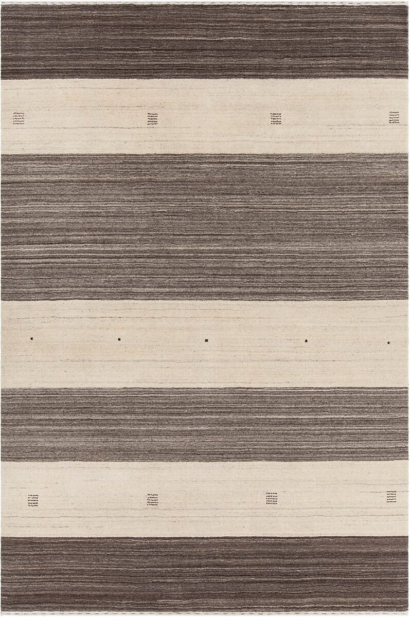 Chandra Elantra Ela-51703 Ivory Striped Area Rug