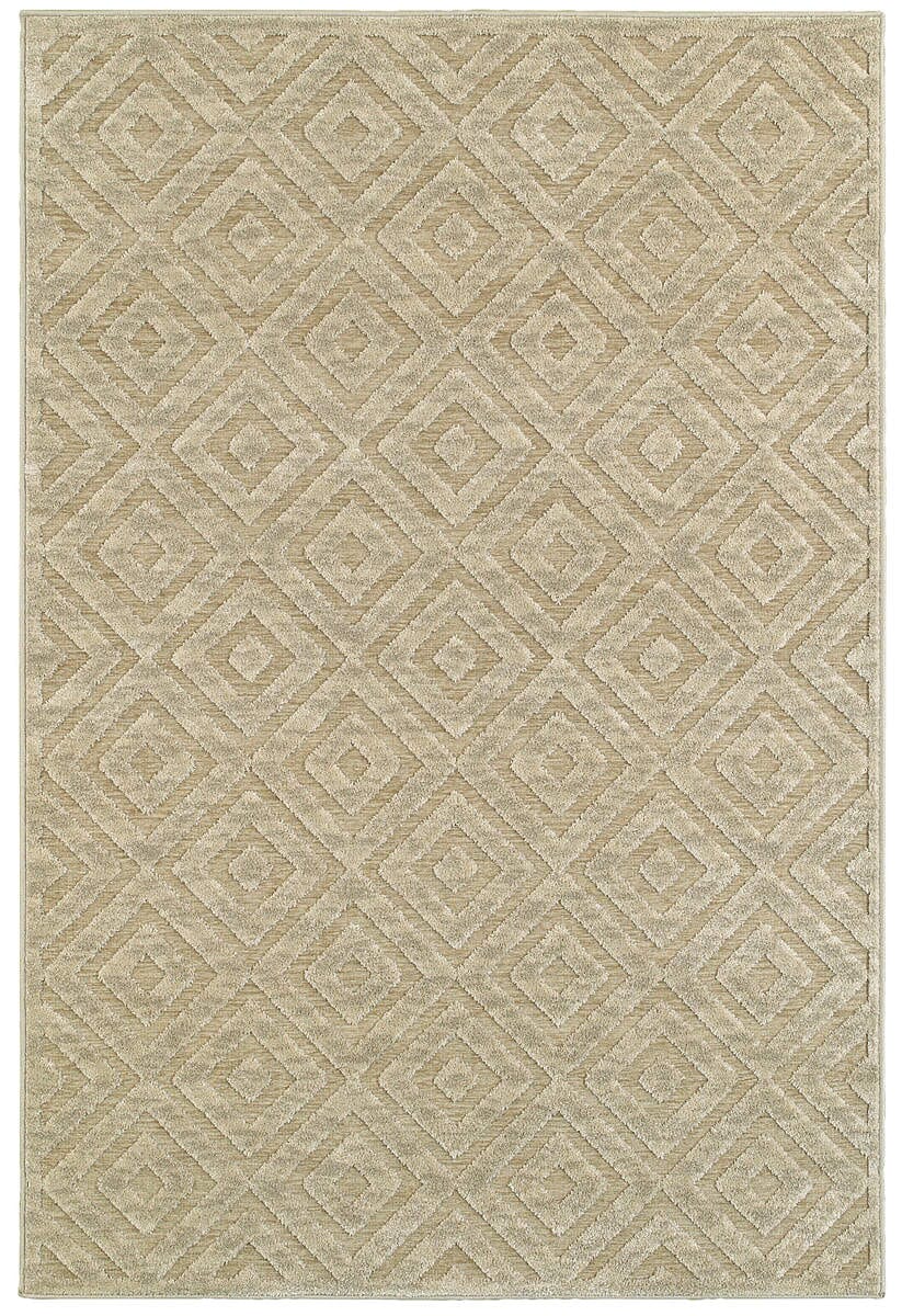 Oriental Weavers Sphinx Empire 114W4 Ivory / Gold Geometric Area Rug