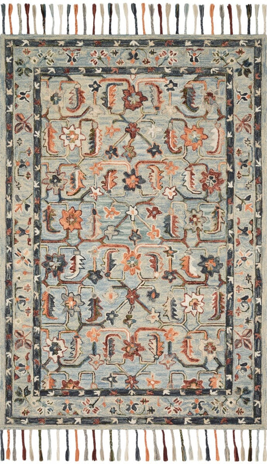 Loloi Elka Elk-01 Sky / Multi Area Rug