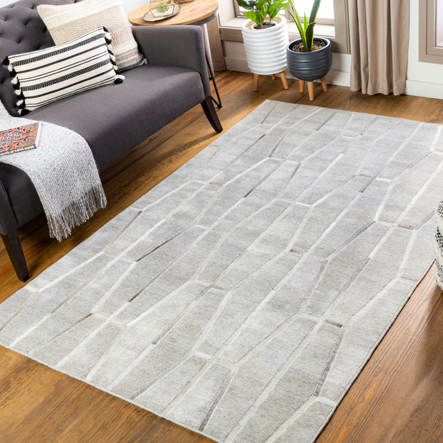 Surya Eloquent Elq-2300 Light Gray, Medium Gray, Beige, Taupe Rugs.