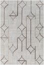 Surya Eloquent Elq-2304 Ivory, Light Gray, Camel, Dark Brown Rugs.