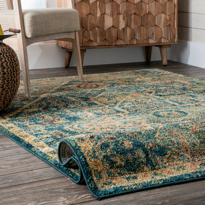 Nuloom Tabetha Tribal Nta3194B Olive Area Rug