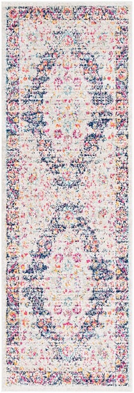 Surya Elaziz Elz-2312 Bright Pink, Dark Blue, White Vintage / Distressed Area Rug