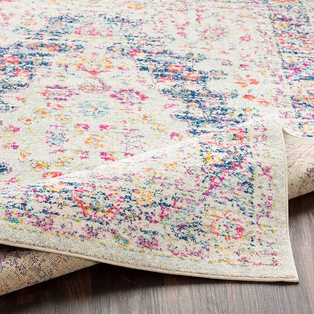 Surya Elaziz Elz-2312 Bright Pink, Dark Blue, White Rugs.