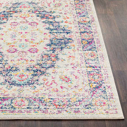 Surya Elaziz Elz-2312 Bright Pink, Dark Blue, White Vintage / Distressed Area Rug