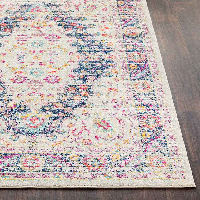 Surya Elaziz Elz-2312 Bright Pink, Dark Blue, White Rugs.