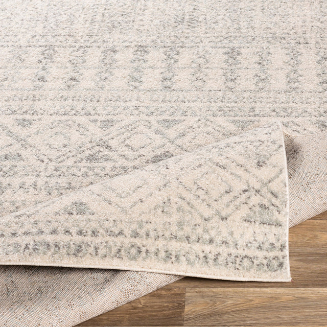 Surya Elaziz Elz-2354 Medium Gray, Light Gray, White Rugs.