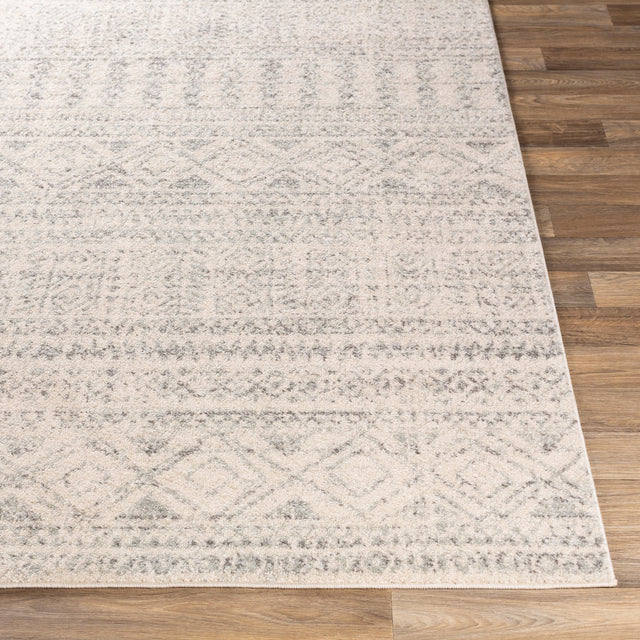 Surya Elaziz Elz-2354 Medium Gray, Light Gray, White Rugs.