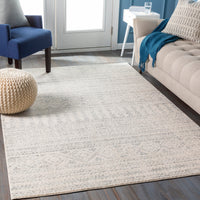 Surya Elaziz Elz-2354 Medium Gray, Light Gray, White Area Rug