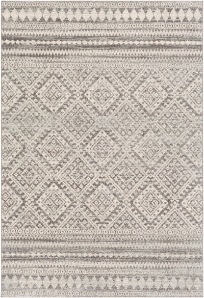 Surya Elaziz Elz-2357 Medium Gray, Light Gray, White Area Rug