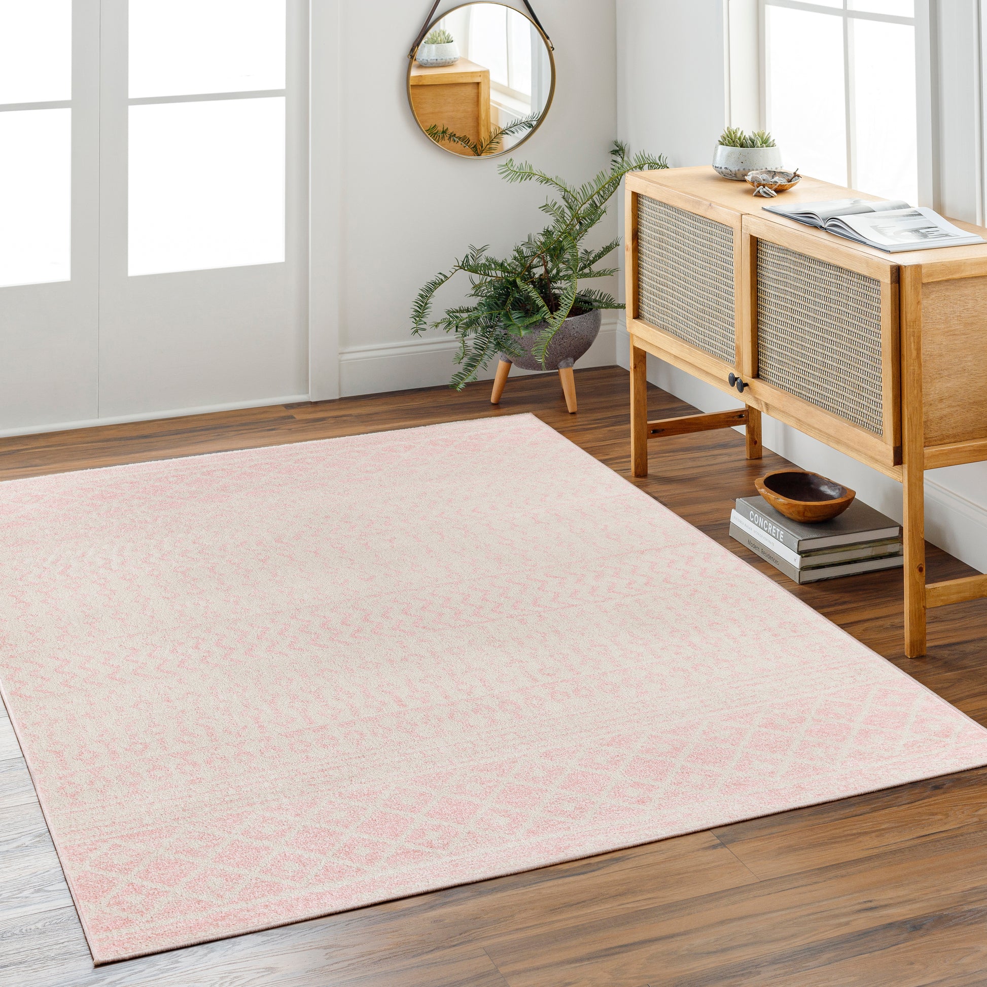 Surya Elaziz Elz-2358 Blush, Light Gray Area Rug