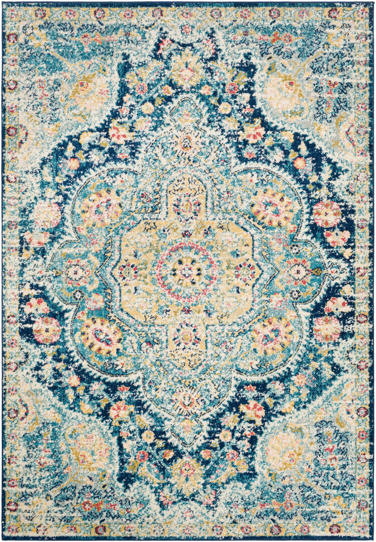 Surya Elaziz Elz-2361 Navy, Sky Blue Rug.