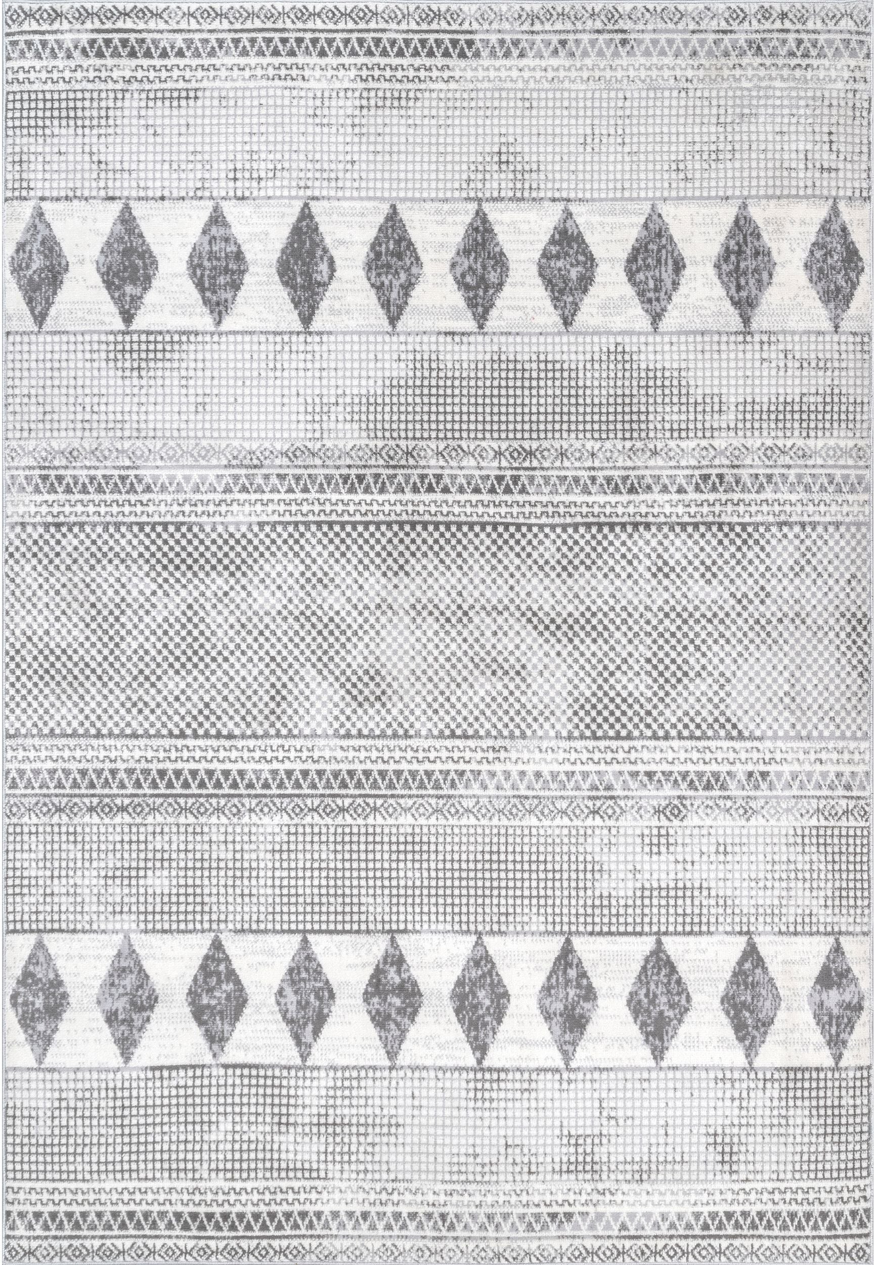 Nuloom Harper Faded Tribal Nha1708B Gray Area Rug