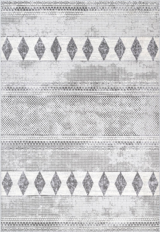 Nuloom Harper Faded Tribal Nha1708B Gray Area Rug